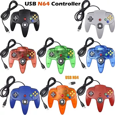 For Nintendo 64 N64 USB Controller Gamepad Joystick For PC MAC Raspberry Pi 3 • $53.99