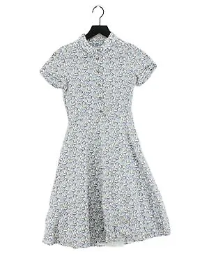 £99.50 • Buy Brora Women's Midi Dress UK 6 Grey Linen With Cotton A-Line