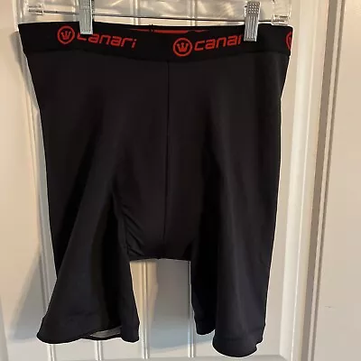 Canari Padded Cycling Bike Shorts Mens Size Large Black Rn #109814 • $12.49