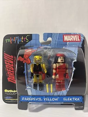 Daredevil Marvel Minimates Daredevil Yellow & Elektra Figures Art Asylum DMG BOX • $14.99