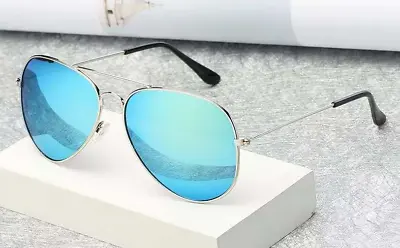 Mirrored Tinted Aviator Sunglasses Men And Women Vintage Sports Metal Gradient • $7.99