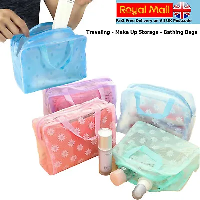 Women Make Up Storage Bag Case Travel Cosmetic Organizer Beauty Large Box Pouch • £1.99