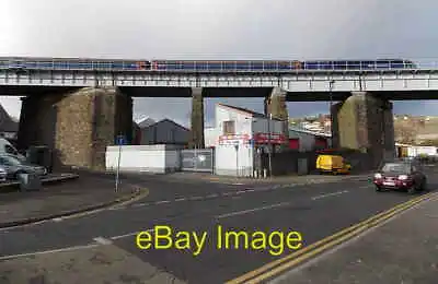 Photo 6x4 First Great Western Train Crosses Landore Viaduct Swansea View C2013 • £2