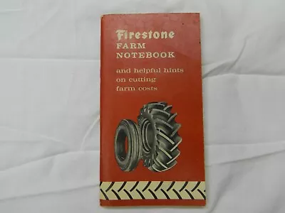 Vtg Firestone Tires Farm Notebook & Calendar 1960-1962 Advertising • $16.90