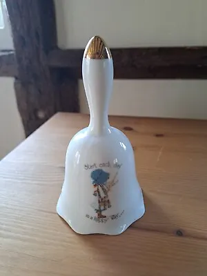 Vintage Holly Hobbie Bell  Start Each Day In A Happy Way  Good Condition • £0.99