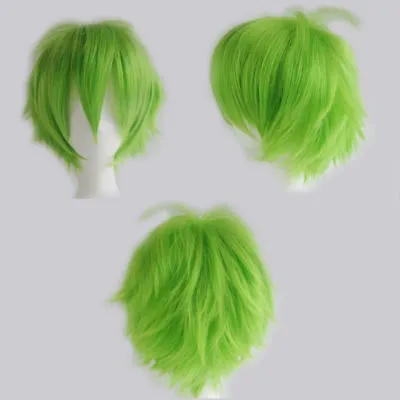 Men Male Short Full Wigs Boys Anime Cosplay Costume Party Synthetic Hair Wig @M • $15.50