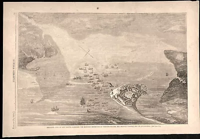 Norfolk Virginia Birds-Eye View Vessels Burnside Expedition 1862 Civil War Print • $39.95