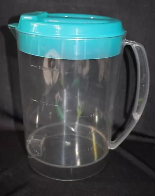 Mr. Coffee 3 Quart Iced Tea Pot TM3 Replacement Pitcher Teal Lid CLEAN! Guc! • $24.95