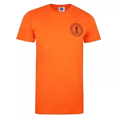 Official NASA Mens Stack Logo T-shirt Orange S - XXL • £13.99