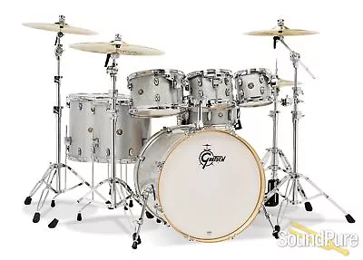 Gretsch 6pc Catalina Maple Drum Set-Silver Sparkle • $1399