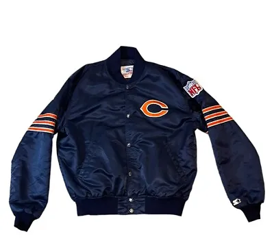Vintage 90s Chicago Bears Starter Jacket  Made In The USA. • $129.99