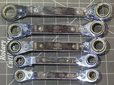 Mac 5Pc Metric Offset Double Box Ratchet Wrench Set 11MM 21MM 12Pt 6P Ratcheting • $64.99