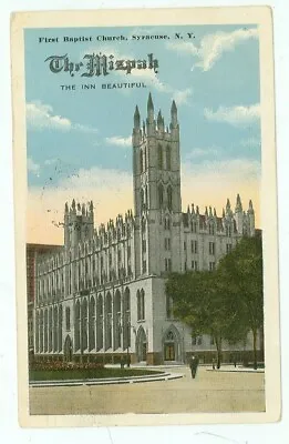 Syracusenew York-first Baptist Church-the Mizpah-the Inn-w/b-pm916-(ny-s#2) • $1.35