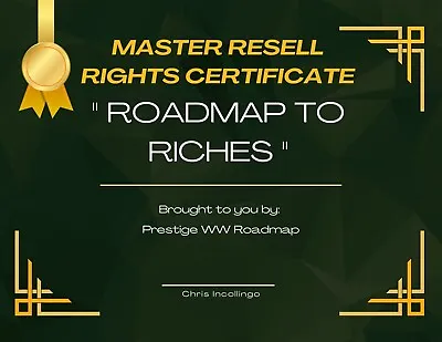 Master Resell Rights Prestige Digital Roadmap • $497