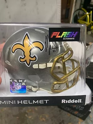 Mark Ingram Autographed New Orleans Saints Flash Mini Football Helmet - BAS • $75