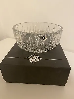 Edinburgh Heavy Cut Crystal Glass Bowl 8” Diameter • £55