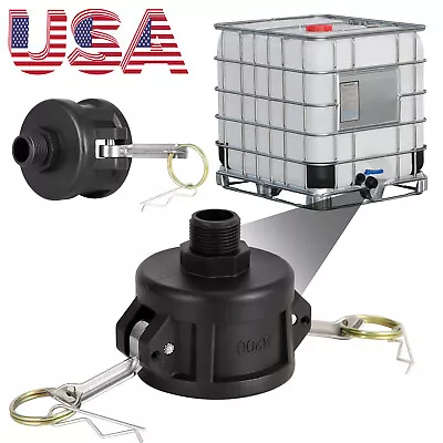 275 330 Gallon IBC Tote Water Tank Drain Adapter 2 Cam Lock For Garden Hose 3/4  • $10.85