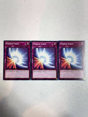 Yugioh Mirror Force 3x Common Egs1-en034 Playset EGS1 • $6.49