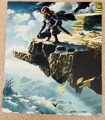 RARE Legend Of Zelda Tears Of The Kingdom Gamestop Promo Poster -28 X 24 • $12.95