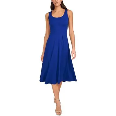 MSK Womens Sleeveless Midi Summer Fit & Flare Dress Petites BHFO 7197 • $16.99