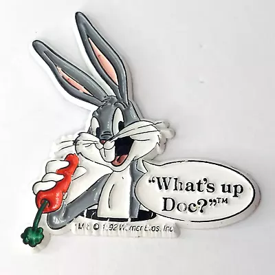 Vintage 1992 Looney Tunes 2.5  Bug Bunny What's Up Doc Soft-Flex Magnet • $8