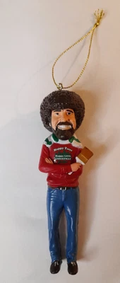 £13.37 • Buy BOB ROSS HAPPY LITTLE TREES CHRISTMAS ORNAMENT Paint Brush Painter Afro