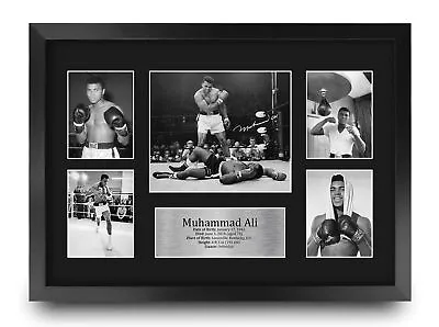 Muhammad Ali A3 Framed Gift Idea Signed Autograph Photo Prints To Boxer Fans • $37.09