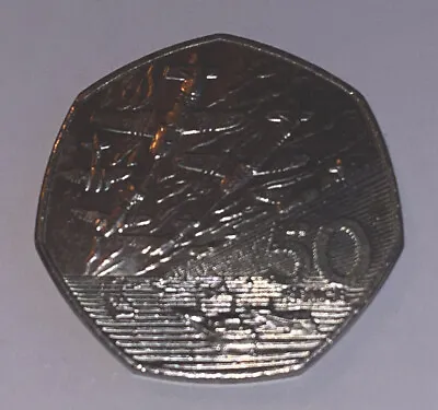 1994 50p Coin Rare D Day Landing Old Large Style Fifty Pence Battle Of Britain  • £4