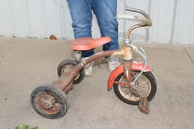 Antique Vintage Western Flyer Metal Child's Tricycle 3 Wheel Bicycle Pedal Car • $95