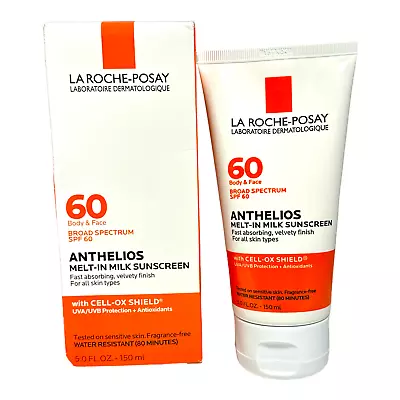 La Roche-Posay Anthelios SPF 60 Melt-In Milk Sunscreen 5.0oz./150ml EXP 11-2025 • $27.95