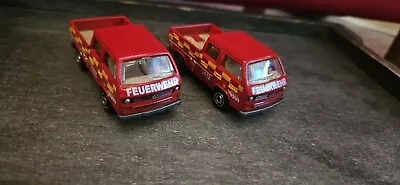 Matchbox Volkswagen Feuerwehr Crew Cabs Both Variations Mint Loose Condition • £4.95