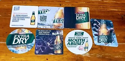 Set Of 7 Assorted Tooheys Extra Dry Beer Coasters. • $1.99