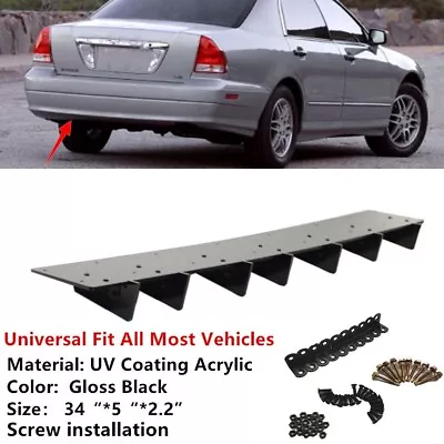 34x5  Rear Bumper 7 Shark Fins Diffuser Splitter Fit For Mitsubishi Diamante • $51.54