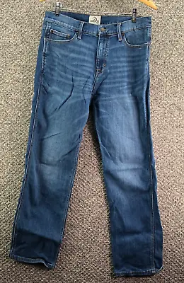Jordache Vintage Denim Straight Jeans Blue Mens Sz 32W X 32L Stretch • $17.49