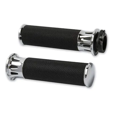 Arlen Ness Chrome Fusion Deep Cut Grips M-1328 • $62.97