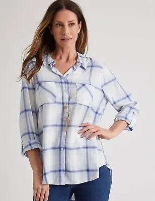 MILLERS - Womens Tops -  Long Sleeve Check Shirt • £12.22