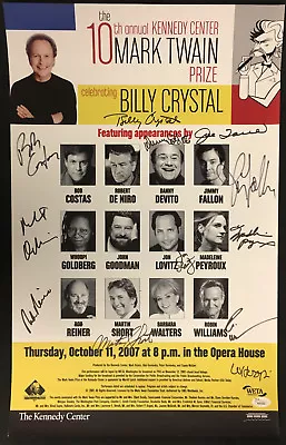 2007 10th Annual Mark Twain Prize Award Celebrity Multi Signed Poster X12 JSA • $649.99