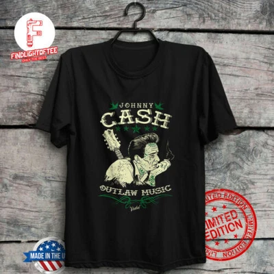 $17.95 • Buy Johnny Cash Outlaw Music Concert Poster T-Shirt Waylon Jennings Hank Williams