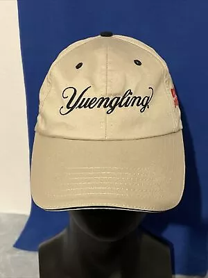 Yuengling Lager Beer Lou's Pizza Pie Embroidered Beige Cotton Adjustable Hat Cap • $12.99