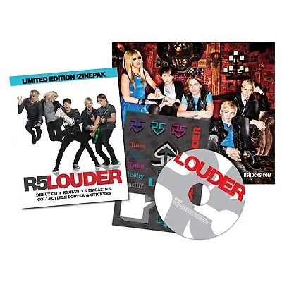 R5 Louder LIMITED EDITION ZinePak CD + 64-Page Magazine POSTER Stickers LOU 0309 • $58.99