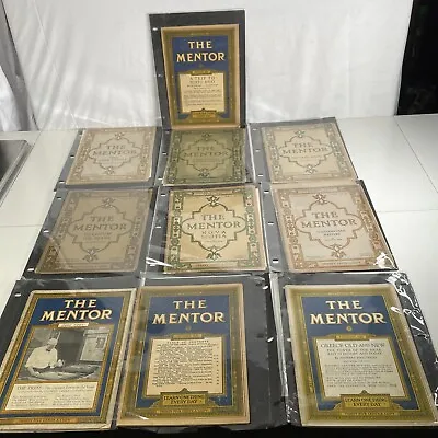 The Mentor Magazine Lot Of 10 Learn One Thing Every Day 1919 And 1920 • $14.98