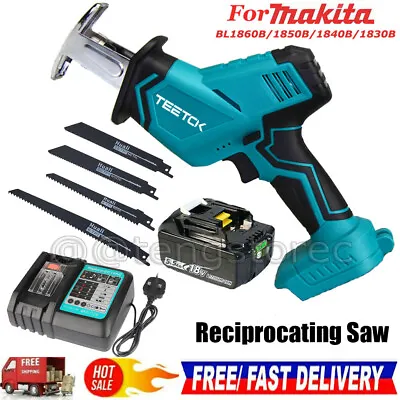 For Makita 18V LXT Li-ion Brushled Cordless Reciprocating Saw 3000rpm Charger UK • £66.30