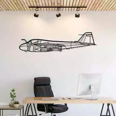 Wall Art Home Decor 3D Acrylic Metal Plane Aircraft Silhouette A-6 Intruder • $197.99