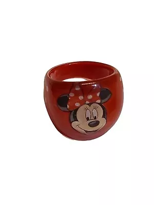 Ring Minnie Mouse Dome Plastic Lucite Disney • $15