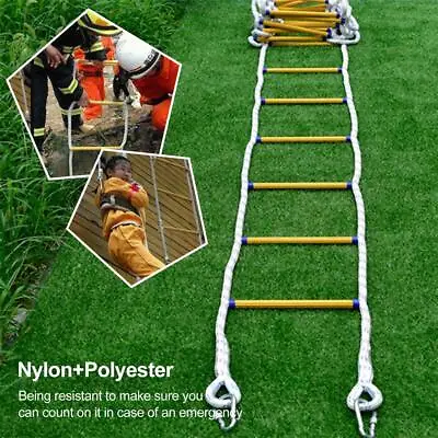 £42.43 • Buy Resin Fire Fighting Rope Ladder Rescue Training Escape Rope Ladder Aerial  5W9T