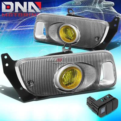 Amber Lens Housing Bumper Oe Fog Light/lamp+wiring For 92-95 Civic 2dr/3dr Hb • $42.28