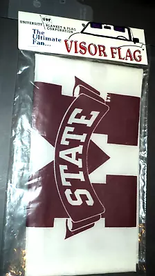 MISSISSIPPI STATE BULLDOGS Car Visor Flag: BRAND NEW: 11  X 17  Red Letters • $9