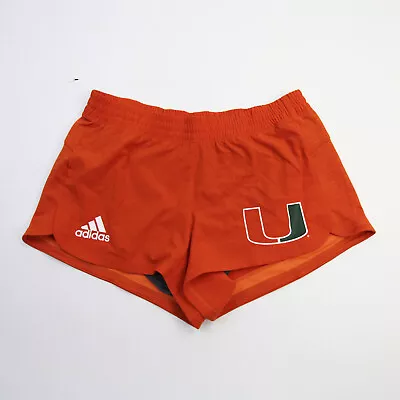 Miami Hurricanes Adidas Climalite Running Short Women's Orange New • $13.99