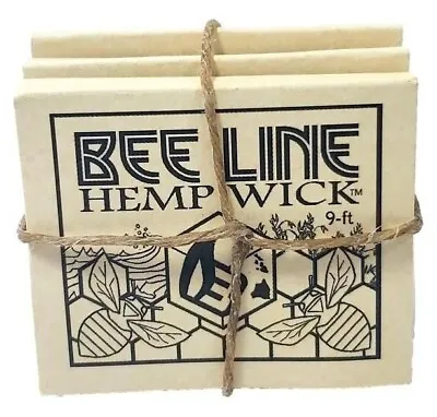 $9.89 • Buy 100% ORGANIC Bee Line™ Hemp Wick 3 Pack PREMIUM 27' Bee Hemp Lighter *USA*