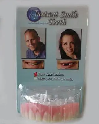 SECURE INSTANT SMILE False Fake Cosmetic Artificial Teeth Dental Veneer SMALL • $13.40